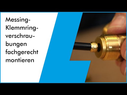 Video: Können Sie Klemmringverschraubungen für Gas verwenden?