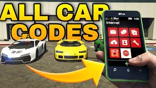 ALL CARS and VEHICLES SECRET CODES IN GTA 5 screenshot 5