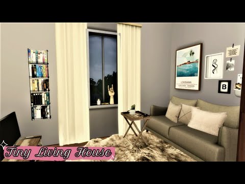 The Sims 4 Tiny Living House Speed Build Cc Folder By Emmaluusims - roblox bloxburg eclectic family house speed build