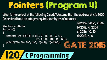 Pointers (Program 4)