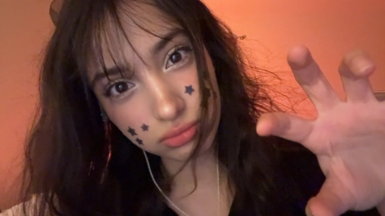 ASMR Close Up Face Scratching & Hair Brushing for Sleep