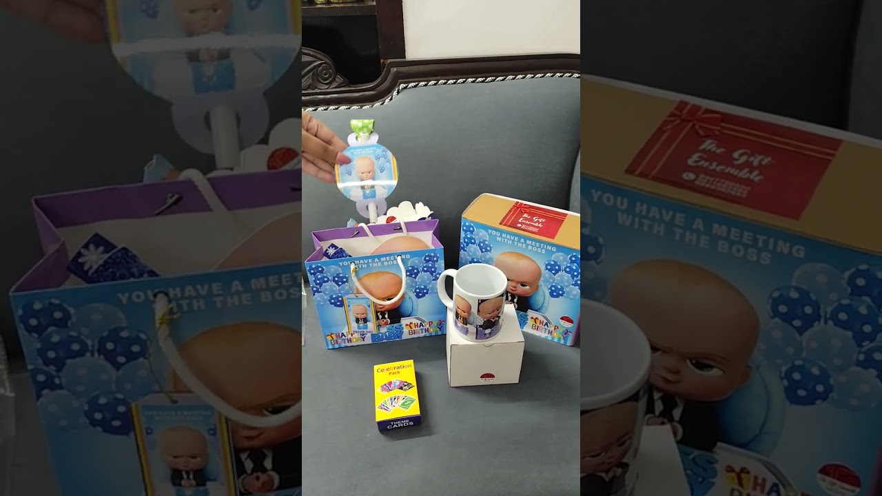 Boss Baby Theme Birthday Gift Set | Available on IndiaMART