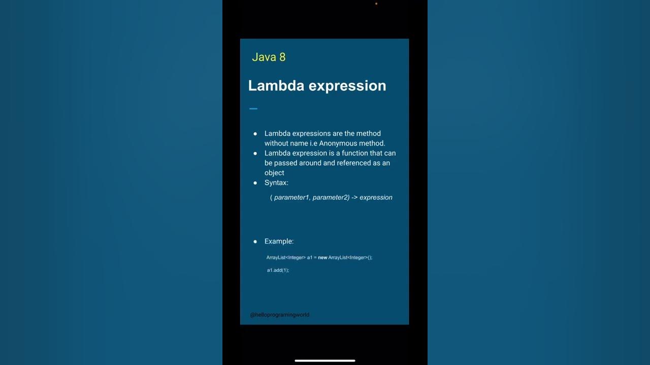 Java 8 | Lambda Expression 02 #java8 - YouTube