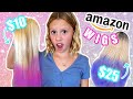 Testing Amazon Wigs! Dying and Styling Disaster!