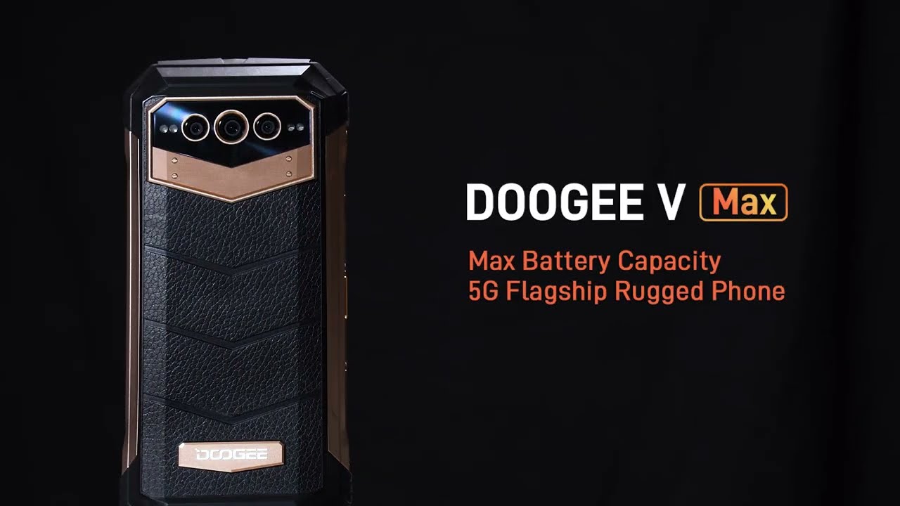 Doogee V Max Rugged Smartphone - A High-End Premium Leather-Like Back Cover  Design With Metal Bezel 
