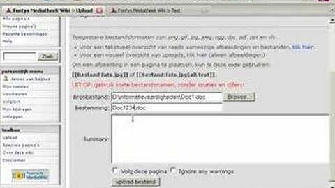 Screencast mediatheekwiki gebruik