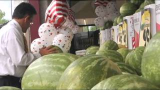 Celebrity World's Largest Watermelon Display Wealth