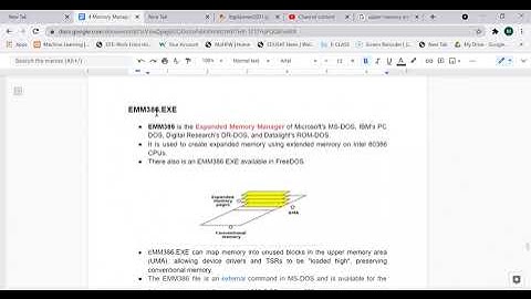 Using HIMEM SYS EMM386 EXE