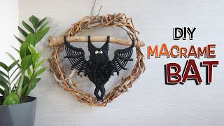 🎃 DIY TUTORIAL Macrame Bat 🦇/ 🧟‍♂️🧛🏻‍♂️ Halloween 🧙🏻‍♀️👻 Decorations 2023