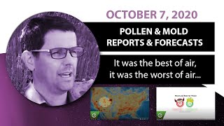 Seasonal Allergy Forecast: Pollen and Mold Counts, October 7, 2020