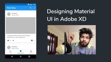 Blog App UI Design - Google Material Design - Adobe XD