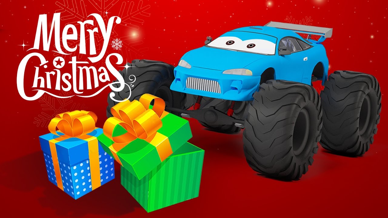 Christmas Monster Truck Cartoon for Kids Monster Truck Adventures