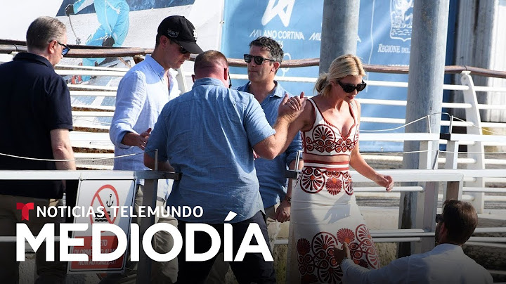 Así llegó a Venecia Ivanka Trump y aborda un bote para la boda de Jeff Bezos | Noticias Telemundo