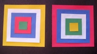 Concentric Squares A Preschool Cut Paste Lesson
