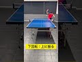 【卓球】下回転・ナックルロングサーブの返し方の違い #Shorts