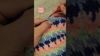 Spike DC Stitch 4 Row Repeat Crochet Pattern #shorts #crochettutorial #viral #knitting #diy