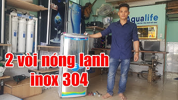 Máy lọc nước 2 vòi nóng lạnh + vòi uống miệng inox 304 | Cách lắp đặt chi tiết