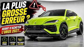 Le SUV Ultime ? Le Lamborghini Urus SE Performante 2027 Dévoilé !