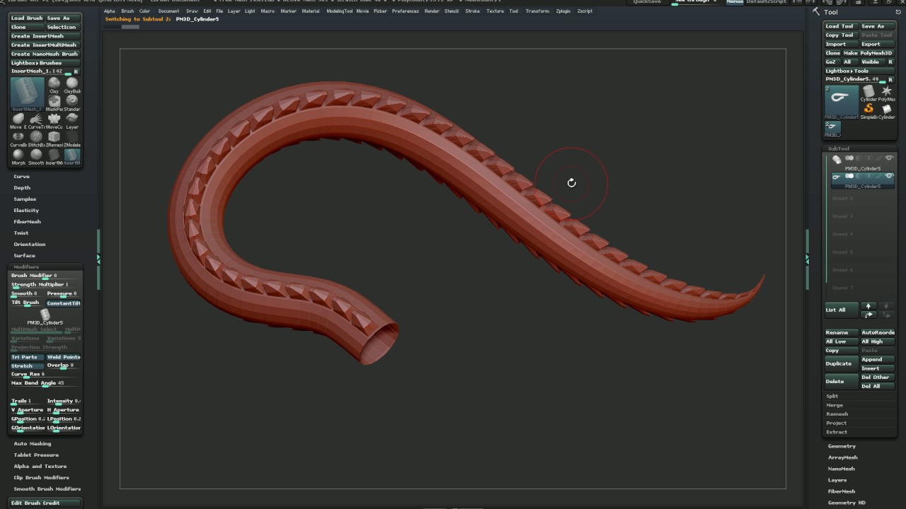 dragon wing insert brush zbrush