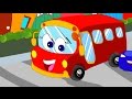 roda pada lagu bus | Wheels On The Bus Nursery Rhyme for Children and Baby