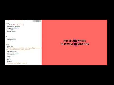 Smooth Hover Effect to Fold/Unfold Navigation menu by using Pure CSS & HTML - MR-CODE 2020
