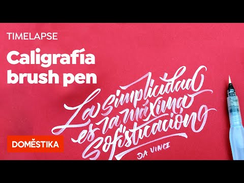 TIMELAPSE Lettering: caligrafía con brush pen - Ana Hernández - Domestika