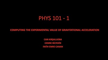 Bilkent University PHYS 101 Lab Project