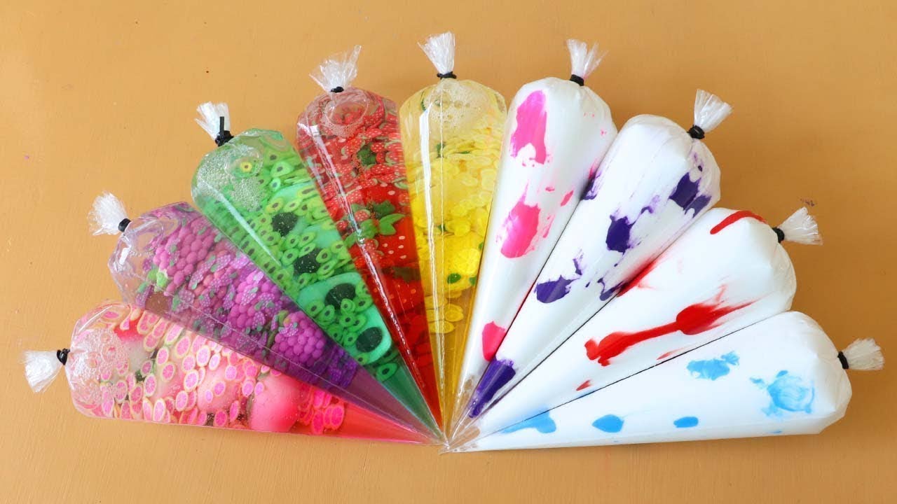 Making Slime with Piping Bags! Most Satisfying Slime Video★ASMR★#ASMR #PipingBags