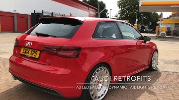 Brand new 2018 dynamic tail lights fitted into a 2014 Audi A3!