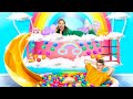 We Built a Hanging Rainbow House! Building Secret Rooms!