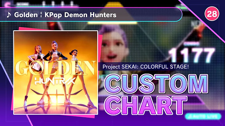 【KPop Demon Hunters x PJSK】Golden / HUNTR/X 【プロセカ創作譜面】【MV】【Expert 28】