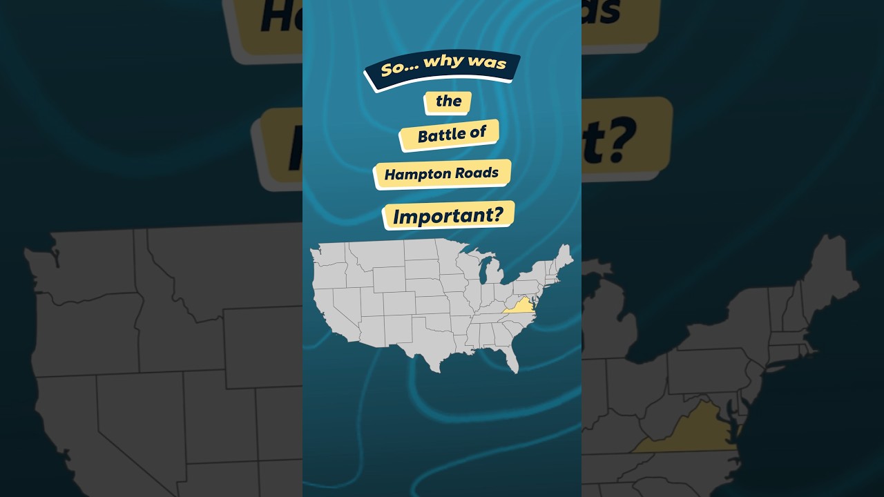 Что такое битва на Хэмптон-Роудс? #история #броненосец #гражданскаявойна