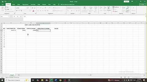 CARA MEMBUAT TABEL UANG KAS SISWA INFORMATIKA KELAS 9