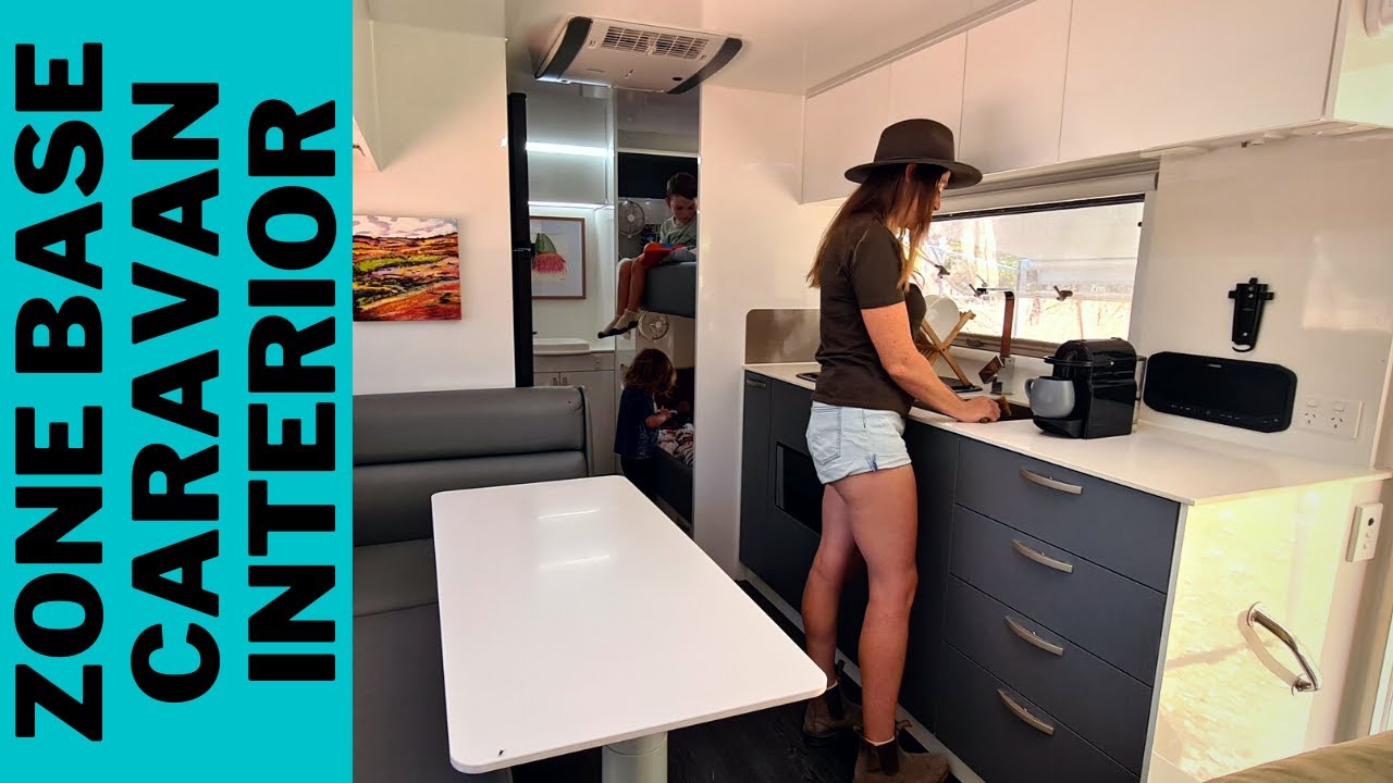 Full Interior Off Road Caravan Tour 2021 Zone 20.6 Base Review Our Tiny Home On Wheels YouTube