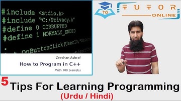 5 Tips for Learning Programming (Urdu/Hindi) | How to Learn Programming ? |