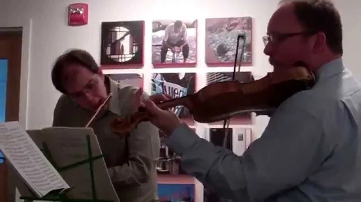 Albert Brower (flute) and Michael Dabroski (violin)