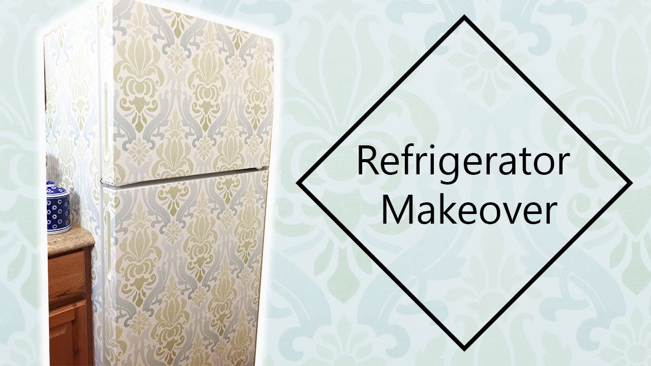 DIY: How to Wallpaper & Paint Your Refrigerator • Emily Rone Home