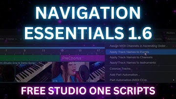 Navigation Essentials 1.6 is here! | Studio One Scripts