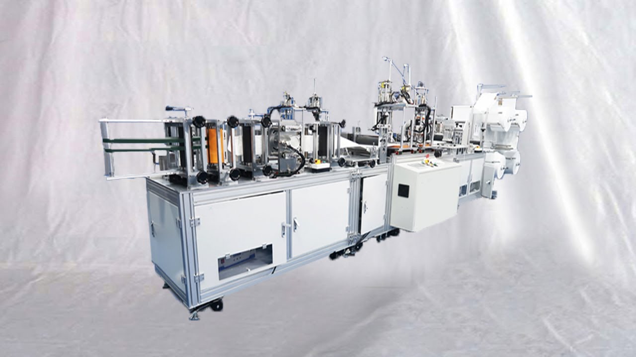 Fully automatic N95 resporator folding face masks making production line Fabricant de masques ffp2