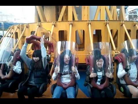 Gyro Drop del parque de atracciones Lotte World de Seúl (Corea) - YouTube