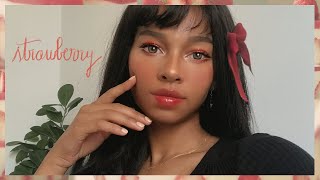 🎄❤️ RED CHRISTMAS ULZZANG MAKEUP FOR BROWN SKIN❤️✨ Aesthetic soft korean makeup