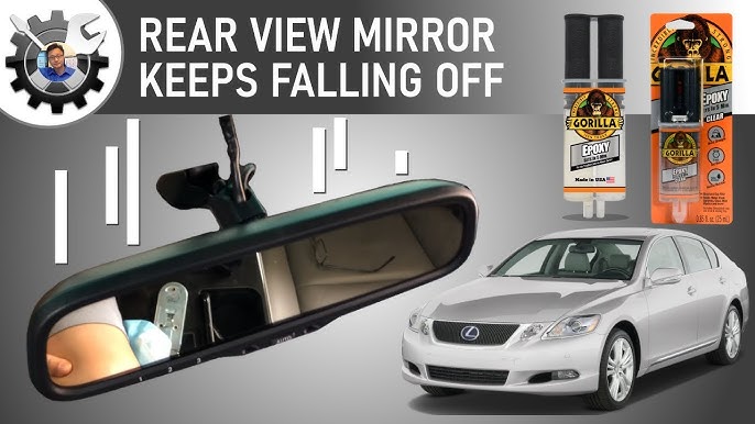 🍒 How to Repair a Broken Rear View Car Mirror (Subaru)➔ Easy