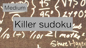 Solving a killer sudoku - medium