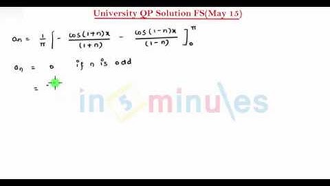 M2 | 57 | Fourier Series_May-16 University question solution_(Part_2)