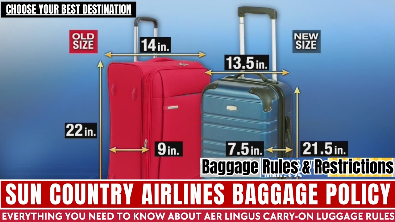 Sun Country Airlines Baggage Policy, Carry-On Luggage - YouTube