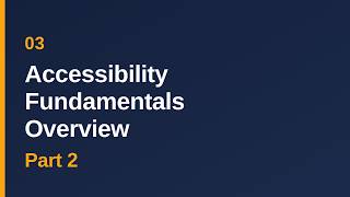 03 | WCAG 2 Read & Learn | Part 2 | A11y Fundamentals Overview  | Accessibility with Meg