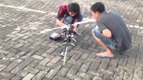 ALIGN TREX 550E first setup @ cempaka mas