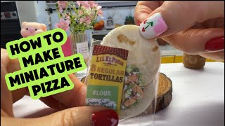 How to make a Miniature Pizza including the mini food #howto