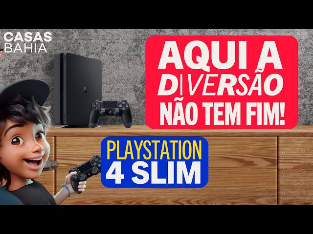 DIVERSÃO SEM LIMITES COM O PLAYSTATION 4 SLIM l TUDO SOBRE 