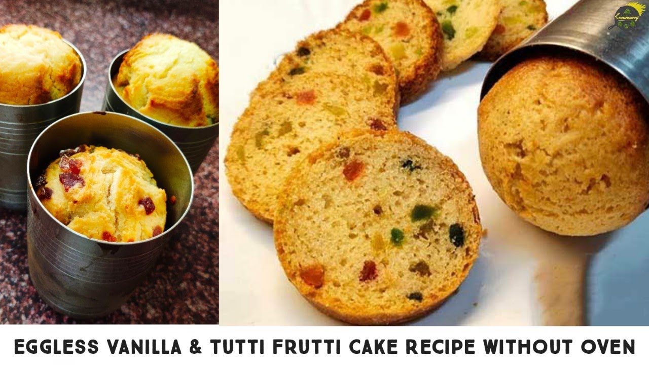 Vanilla Cake Recipe in Glass | Eggless Vanilla Cake Recipe | No Oven Cake Recipe Eggless